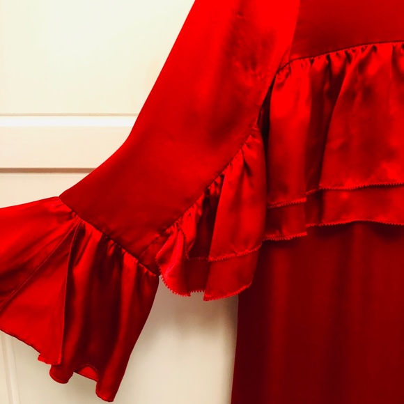 Massimo Duti Red Dress Size 10 - Picture 16 of 16